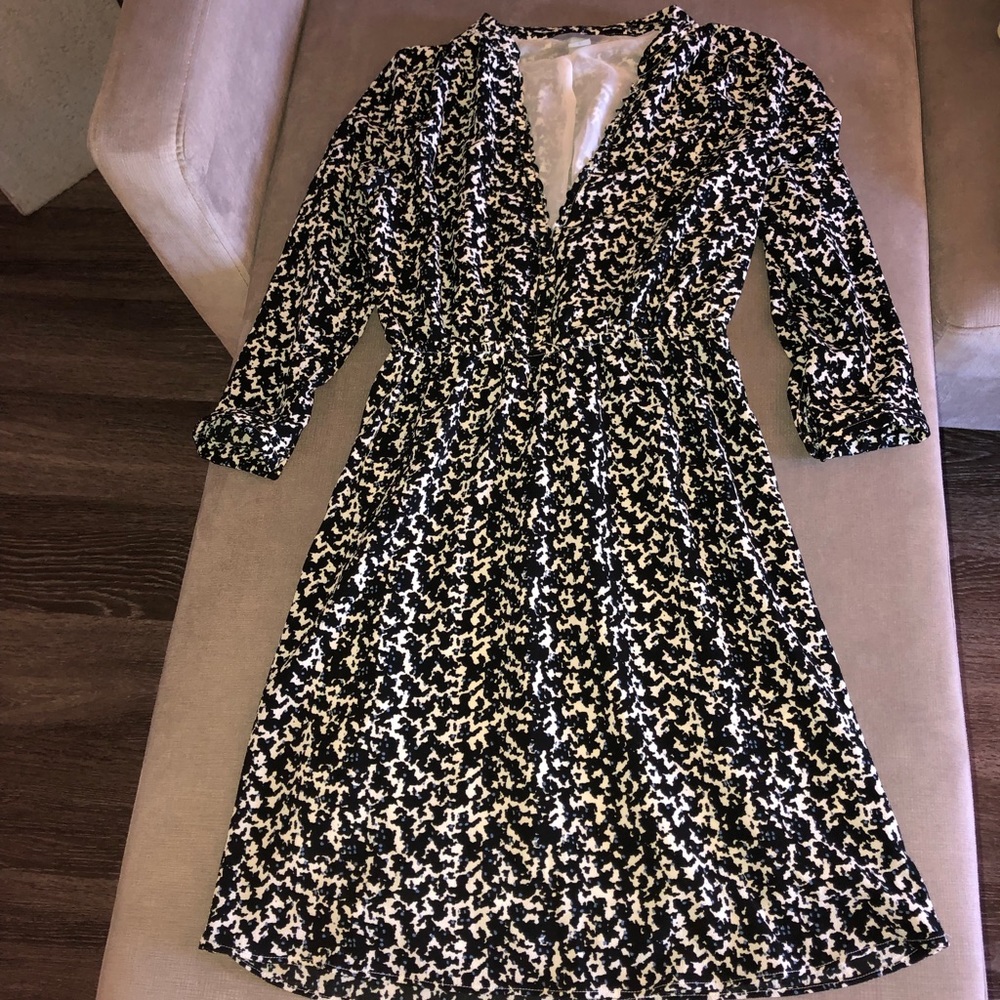 3 quarter sleeve printed dress - Picture 1 of 2